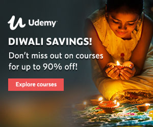 Celebrate the spirit of Diwali with learning. Courses starting at $10.99!